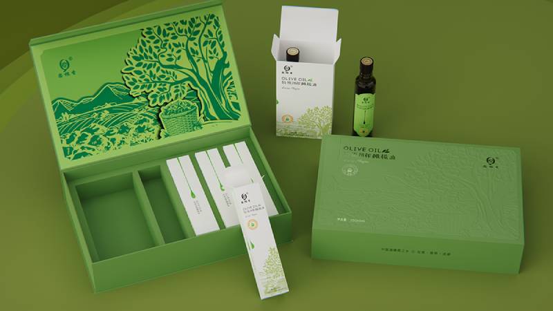 橄榄油礼盒包装设计